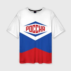 Женская футболка оверсайз Россия 2016