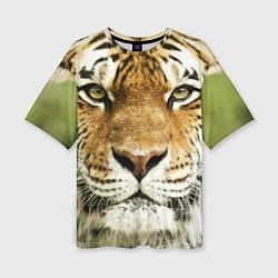 Женская футболка оверсайз Амурский тигр