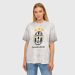 Футболка оверсайз женская Juventus3, цвет: 3D-принт — фото 2