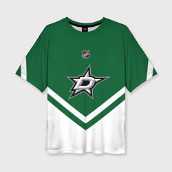 Футболка оверсайз женская NHL: Dallas Stars, цвет: 3D-принт