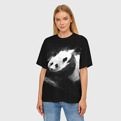 Футболка оверсайз женская Молочная панда, цвет: 3D-принт — фото 2