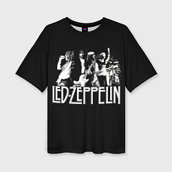 Футболка оверсайз женская Led Zeppelin: Mono, цвет: 3D-принт