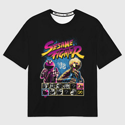 Женская футболка оверсайз Sesame Fighter