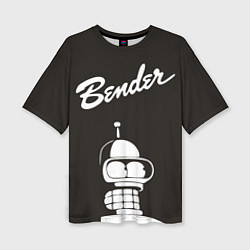 Футболка оверсайз женская Bender Retro, цвет: 3D-принт