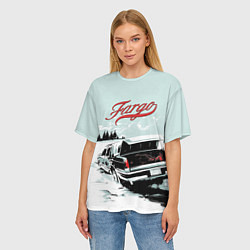 Футболка оверсайз женская Fargo Car, цвет: 3D-принт — фото 2