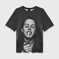 Женская футболка оверсайз Lana Del Rey