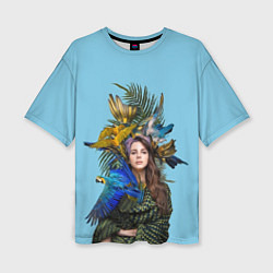 Женская футболка оверсайз Lana Del Rey: Tropical