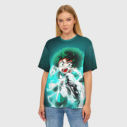 Футболка оверсайз женская Моя геройская академия, цвет: 3D-принт — фото 2