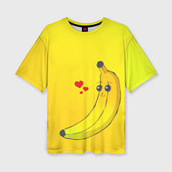 Футболка оверсайз женская Just Banana (Yellow), цвет: 3D-принт