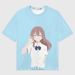 Футболка оверсайз женская Форма голоса Koe no katachi 2, цвет: 3D-принт