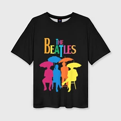 Женская футболка оверсайз The Beatles: Colour Rain