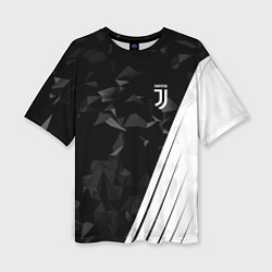 Футболка оверсайз женская FC Juventus: Abstract, цвет: 3D-принт