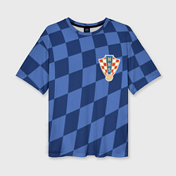 Футболка оверсайз женская Сборная Хорватии, цвет: 3D-принт