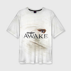 Женская футболка оверсайз Skillet: Awake