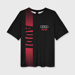Женская футболка оверсайз Audi: Black Sport