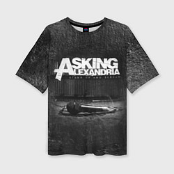 Женская футболка оверсайз Asking Alexandria: Black Micro