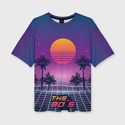 Женская футболка оверсайз The 80s Beach
