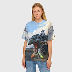 Футболка оверсайз женская ARK: Survival Evolved, цвет: 3D-принт — фото 2