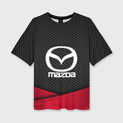 Футболка оверсайз женская Mazda: Grey Carbon, цвет: 3D-принт