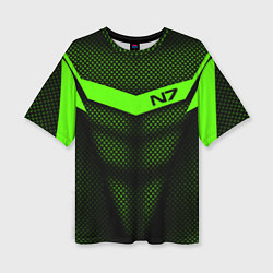 Футболка оверсайз женская N7: Green Armor, цвет: 3D-принт