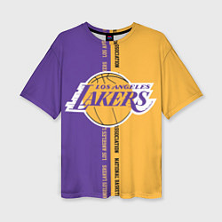 Женская футболка оверсайз NBA: LA Lakers