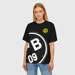 Футболка оверсайз женская Borussia Dortmund: Exclusive, цвет: 3D-принт — фото 2