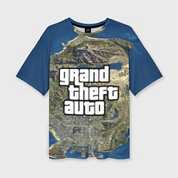 Футболка оверсайз женская GTA, цвет: 3D-принт