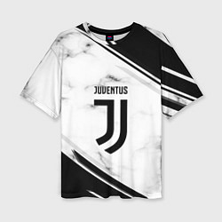 Футболка оверсайз женская Juventus, цвет: 3D-принт