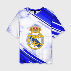 Футболка оверсайз женская Real Madrid, цвет: 3D-принт