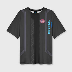Футболка оверсайз женская Cyberpunk 2077: Crystal Jock, цвет: 3D-принт