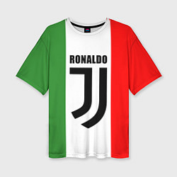 Женская футболка оверсайз Ronaldo Juve Italy