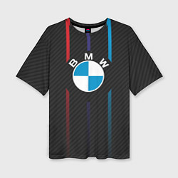 Футболка оверсайз женская BMW: Three Lines, цвет: 3D-принт