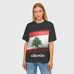 Футболка оверсайз женская Lebanon Style, цвет: 3D-принт — фото 2