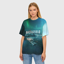 Футболка оверсайз женская Battlefield: Sea Force, цвет: 3D-принт — фото 2