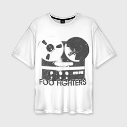 Футболка оверсайз женская Foo Fighters: Retro Tape, цвет: 3D-принт