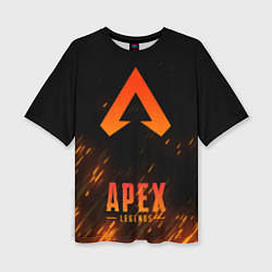 Женская футболка оверсайз Apex Legends: Orange Flame