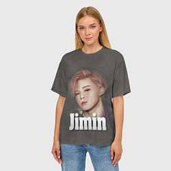 Футболка оверсайз женская BTS Jimin, цвет: 3D-принт — фото 2