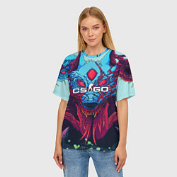 Футболка оверсайз женская CS:GO Hyper Beast, цвет: 3D-принт — фото 2