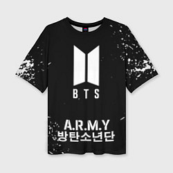 Футболка оверсайз женская BTS ARMY, цвет: 3D-принт