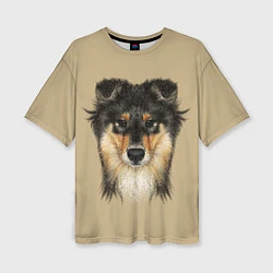 Женская футболка оверсайз Rouge Collie