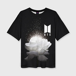 Футболка оверсайз женская BTS Flower, цвет: 3D-принт