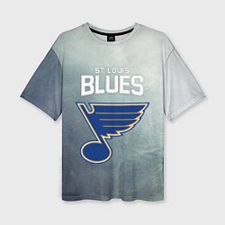 Женская футболка оверсайз St Louis Blues