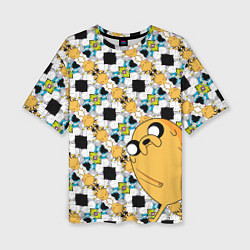 Женская футболка оверсайз Jake Adventure Time