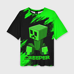 Женская футболка оверсайз MINECRAFT CREEPER