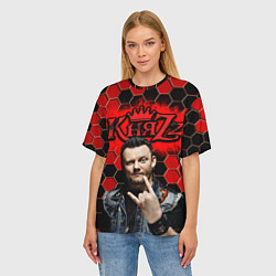 Футболка оверсайз женская Князь, цвет: 3D-принт — фото 2