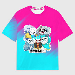 Футболка оверсайз женская UNDERTALE, цвет: 3D-принт