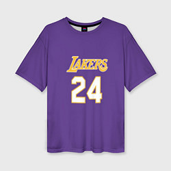 Женская футболка оверсайз Los Angeles Lakers Kobe Brya