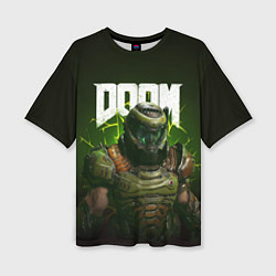 Женская футболка оверсайз Doom Eternal