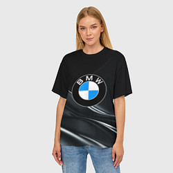 Футболка оверсайз женская BMW, цвет: 3D-принт — фото 2
