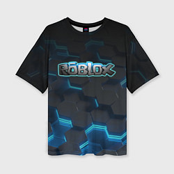 Женская футболка оверсайз Roblox Neon Hex